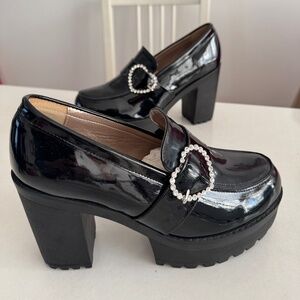 Rojita Japan heart buckle high heels shoes like new Tokyo Japanese Harajuku si 7